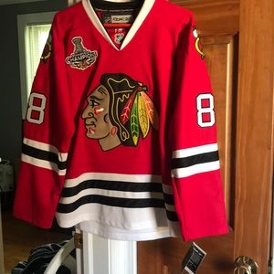 Reebok Blackhawks Stanley Cup Jersey #88 Kane